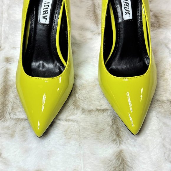 Cape Robbin Lime Yellow 4" Stiletto Pumps - Picture 6 of 8